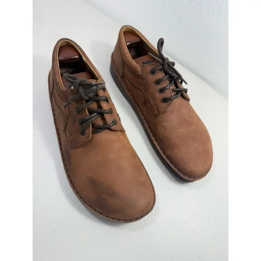 Birkenstock Brown Leather Lace Up Oxford Loafers Men’s EU 45 US 11 Made Germany